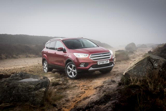 red ford kuga off road
