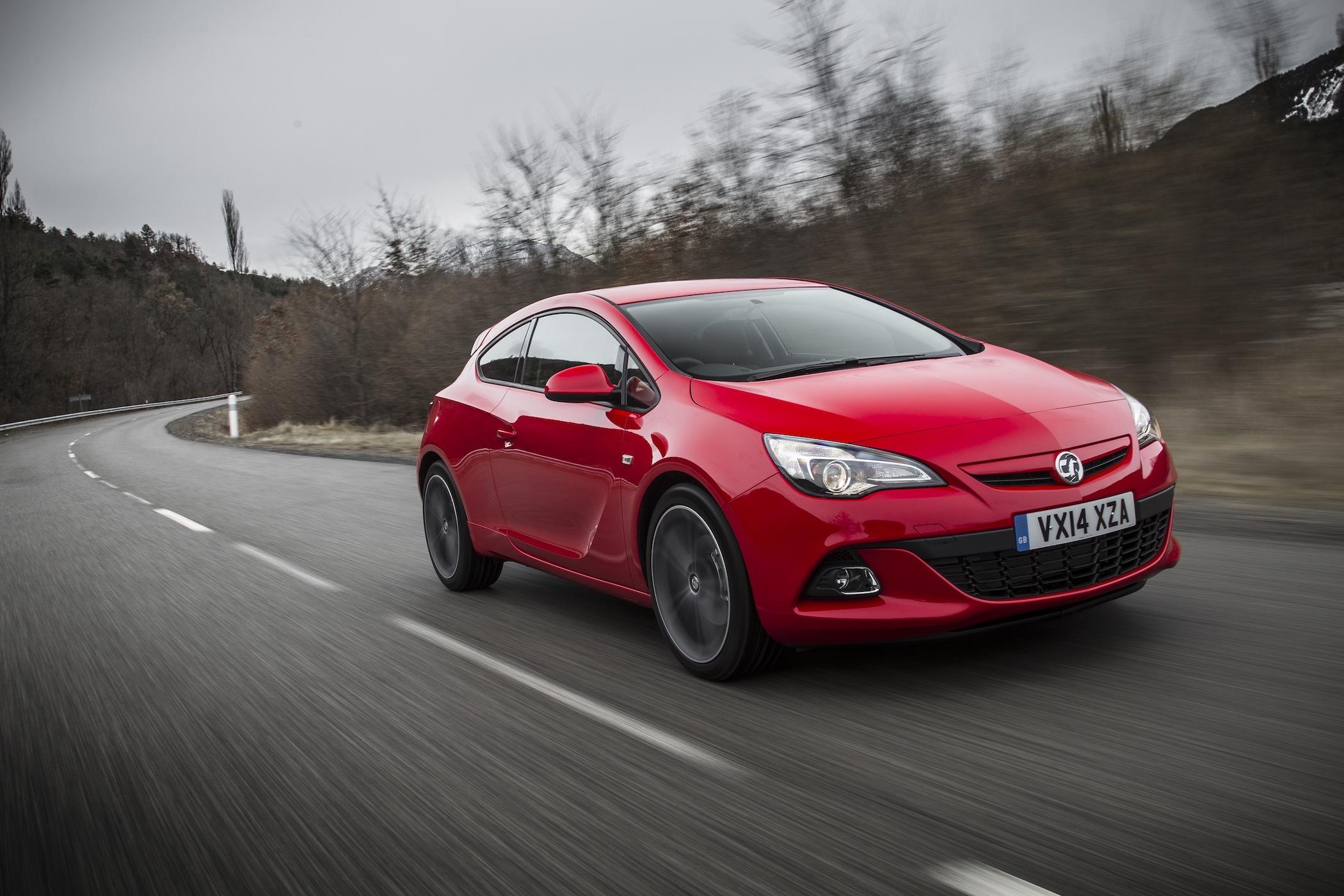 red vauxhall astra gtc